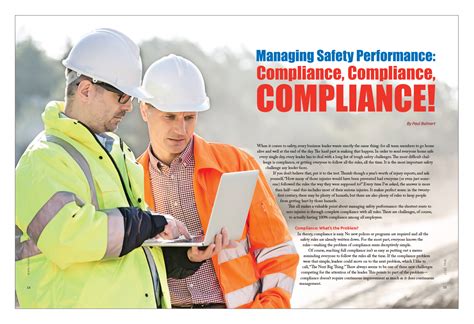 Ensuring Safety Compliance