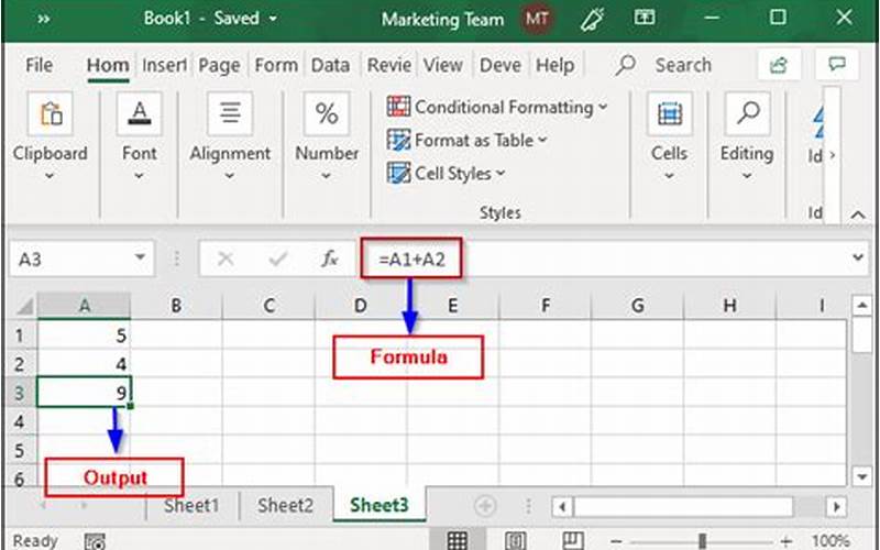 Entering Formulas In Excel