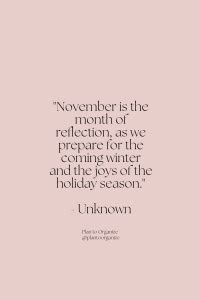 Entering November Quotes
