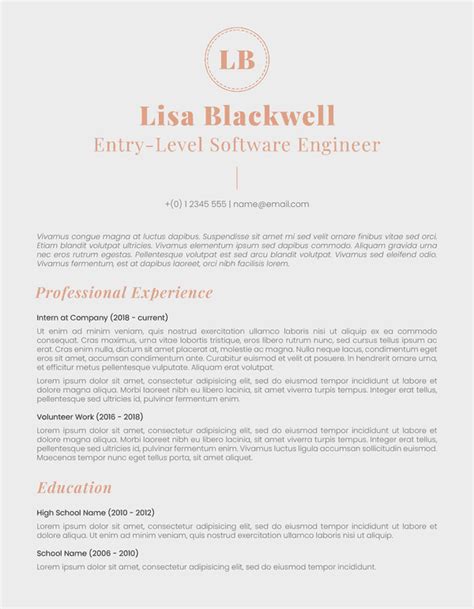 Entery Level Adminstrative Resume Template For Free