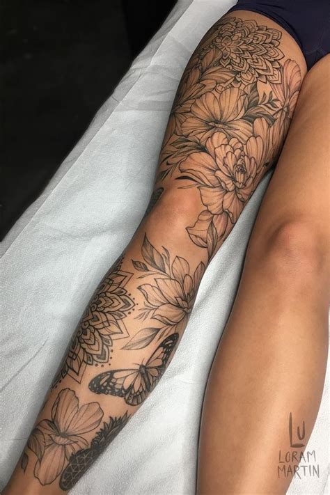 Entire Leg Tattoo