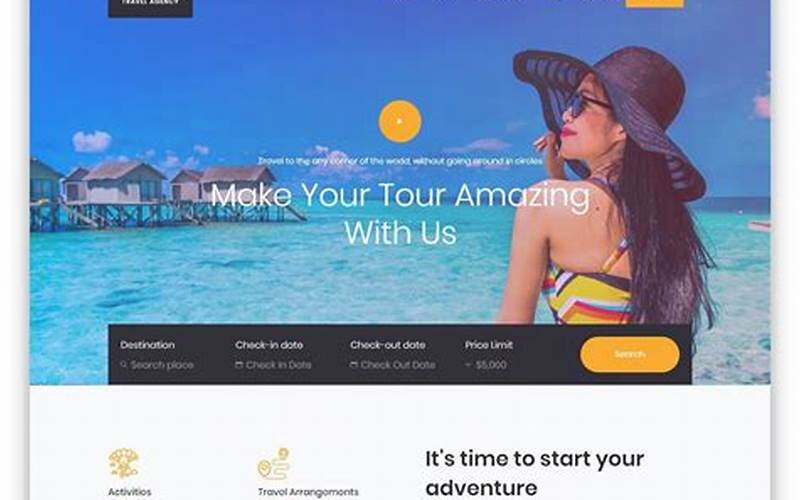 Entrada Tours And Travels Website Templates