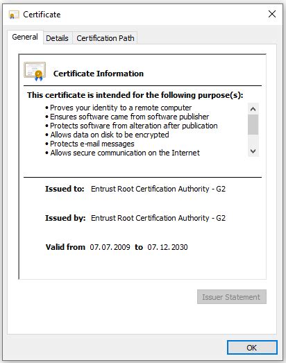 Entrust Root Certificate Authority G2