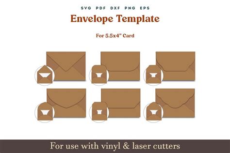 Download Envelope Template SVG File - SVG Design Commercial Use For Crafts