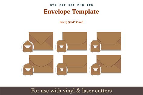 Download Envelope Template SVG File - SVG Design Creativefabrica Free PSD Mockups
