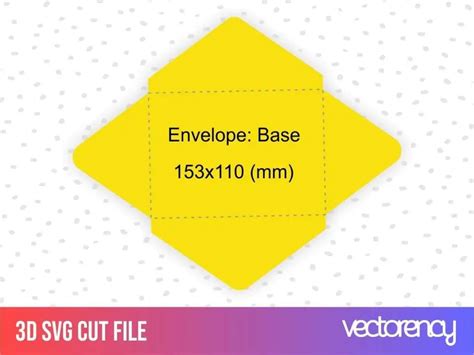 Download Envelope Template SVG File - SVG Design Cut Images