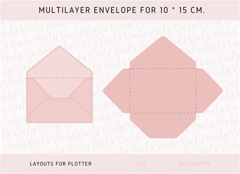 Download Envelope Template SVG File - SVG Design Silhouette