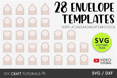 Download Envelope Template SVG File - SVG Design for Cricut Machine