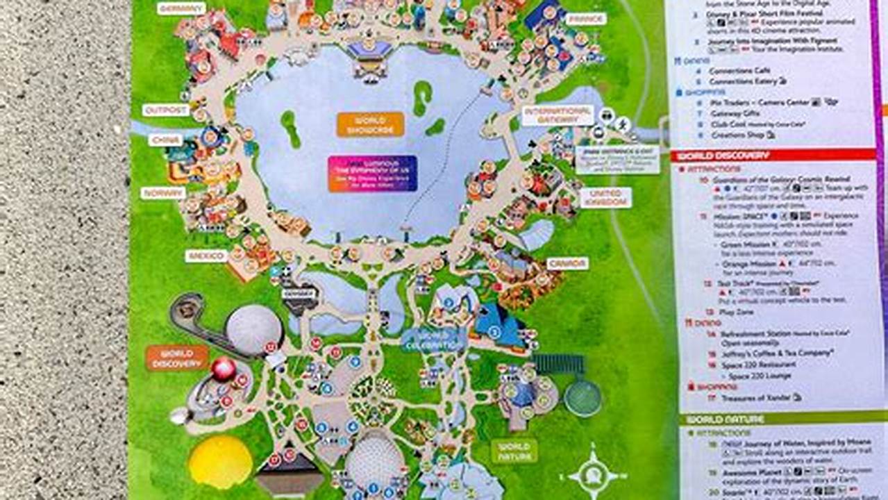 Epcot Map 2025
