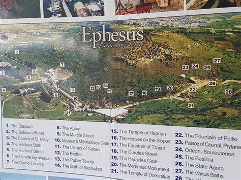 Ephesus Tour Map