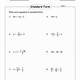 Equations In Standard Form Worksheet