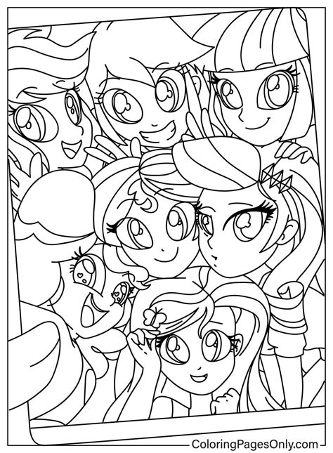 Equestria Girls Coloring Page