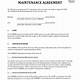 Equipment Maintenance Agreement Template