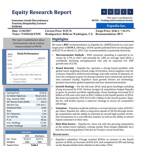 Equity Research Report: Samples, Tutorials, And Explanations regarding
