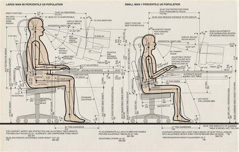 Ergonomic Chair Diagram