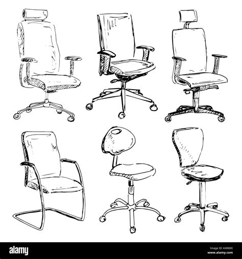 Ergonomic Chair Drawing