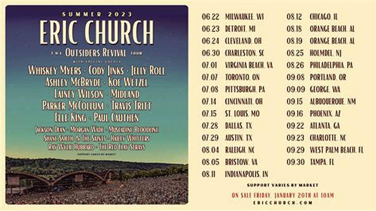 Eric Church Concert Dates 2024