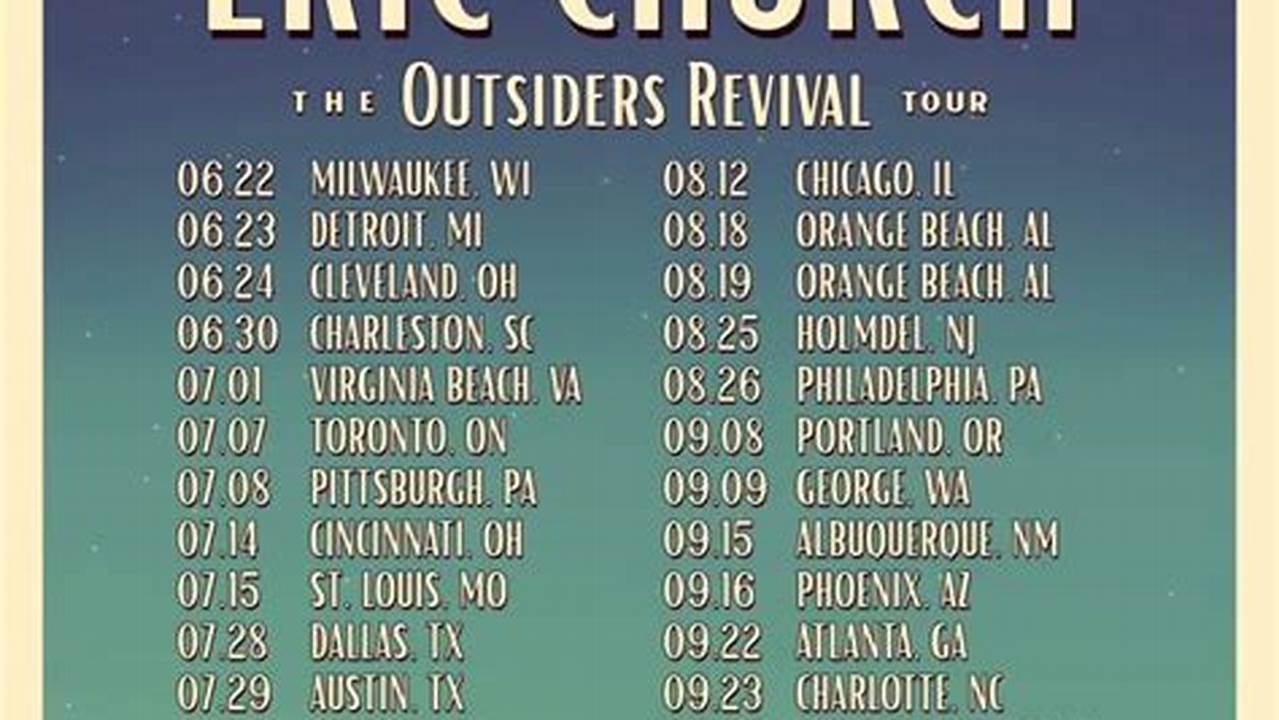 Eric Church Concert Tour 2024