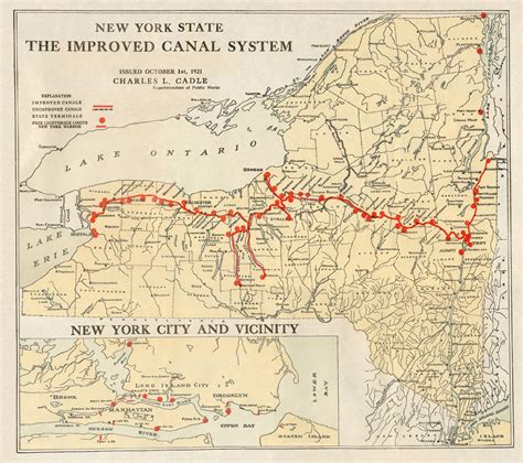 Erie Canal New York Map