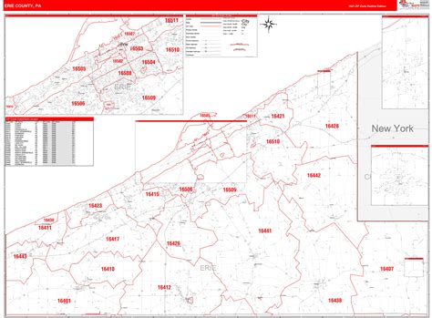 Erie Zip Code Map Zip Code Map