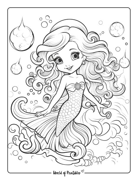 Ermaid H Mermaid Coloring Pages