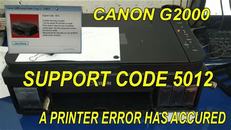 Error 5011 Canon G2000