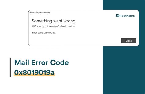 Error Code 0x8019019a in Mail App Windows 11