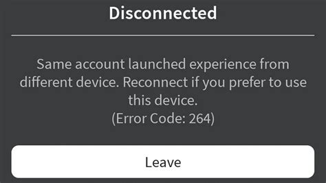 Error Code 264 Roblox Mobile, What Does Error 264 Mean in