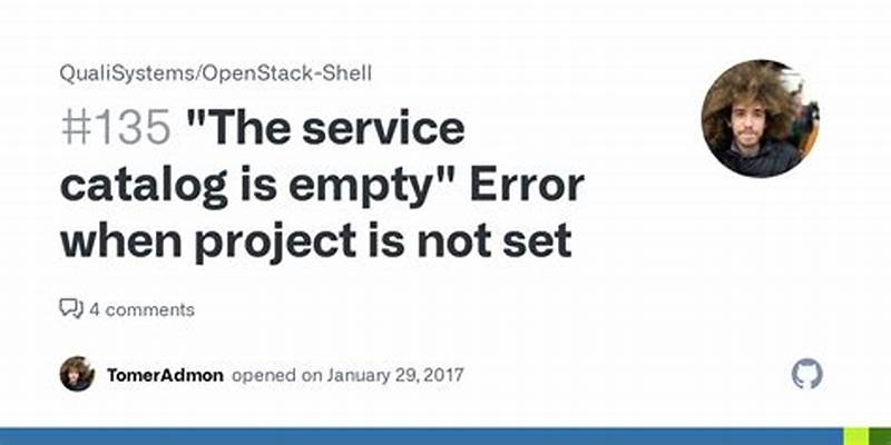 Error Openstack The Service Catalog Is Empty