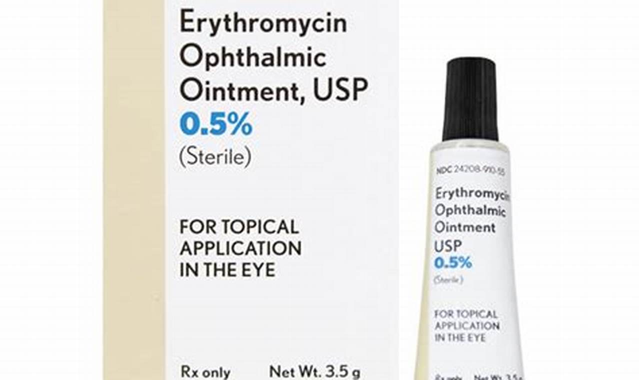 Erythromycin eye ointment information