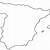 Esboco do Mapa da Espanha para colorir imprimir e desenhar