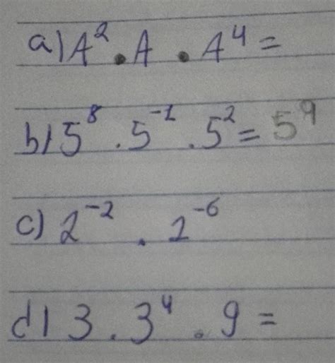 Escreva sob a forma de uma so potencia - Brainly.com.br