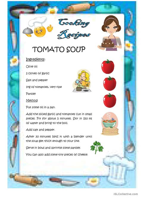 Esl Food Recipe