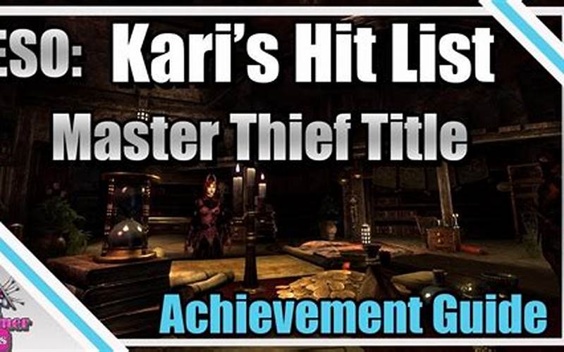 Eso Kari'S Hit List