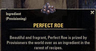 Eso Perfect Roe Recipe