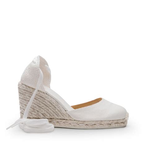 Sandali Espadrillas Zeppa Alta in Corda Lacci alla Caviglia Tela Cuoio