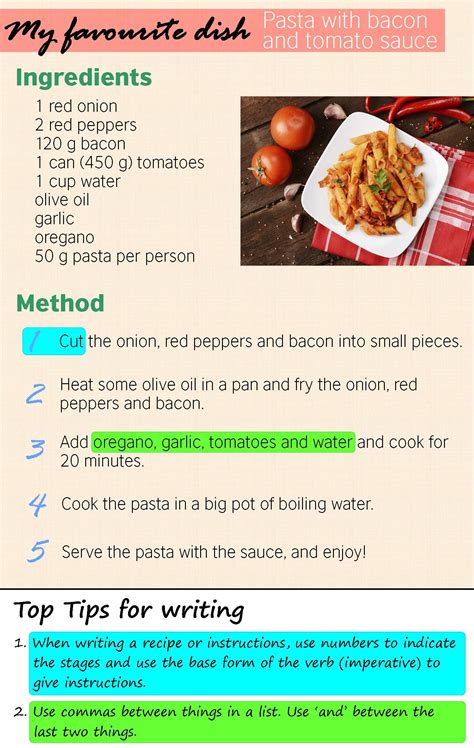 Essay Food Recipe
