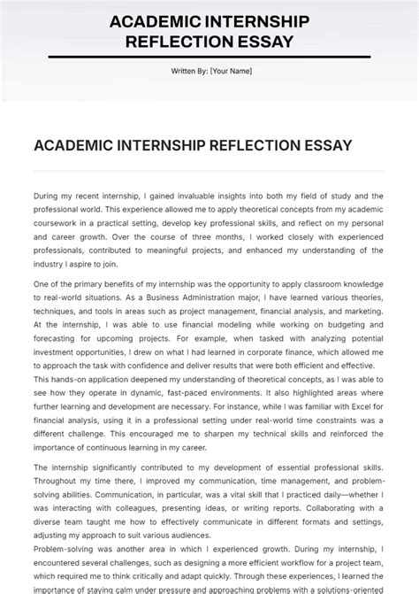 Internship Reflection Paper: Full Guide & Free Examples