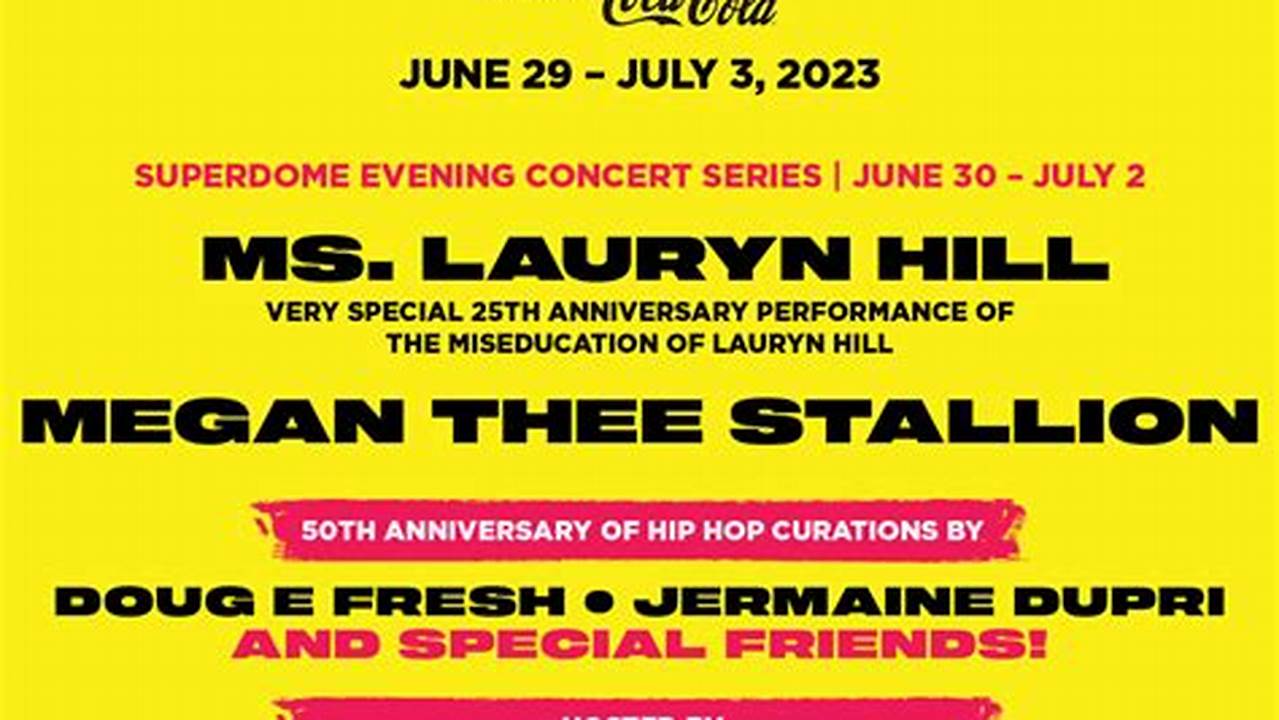 Essence Fest 2025 Concert Lineup Pdf