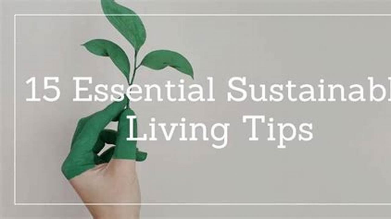 Essential, Sustainable Living