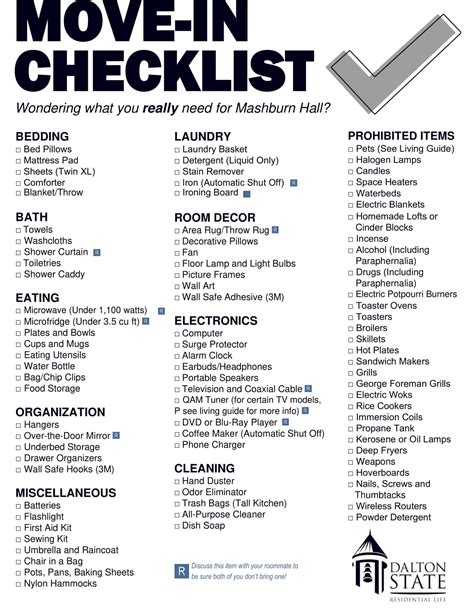Essential Checklist Before Drop-Off