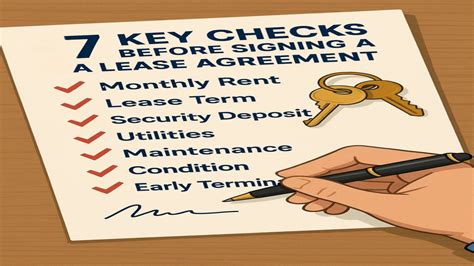 Essential Checks Before Signing the Lease Agreement