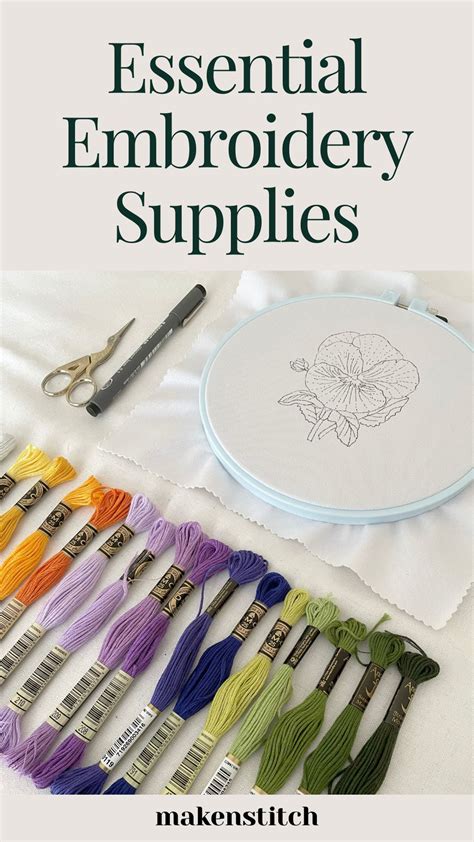 Essential Embroidery Supplies for Beginners