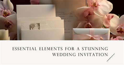 Essential Information Beyond the Main Invitation