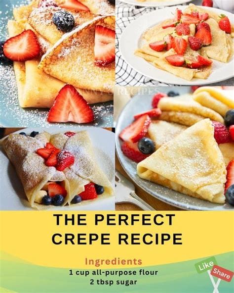 Essential Ingredients for Your Perfect Crepe Recipe