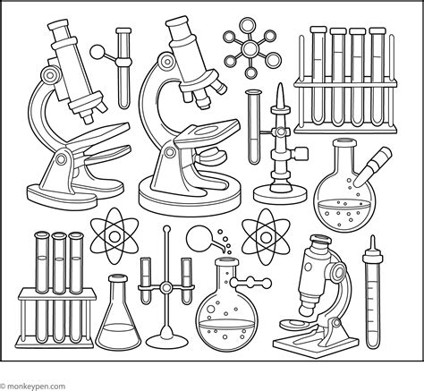 Essential Lab Equipment Featured in Coloring Pages