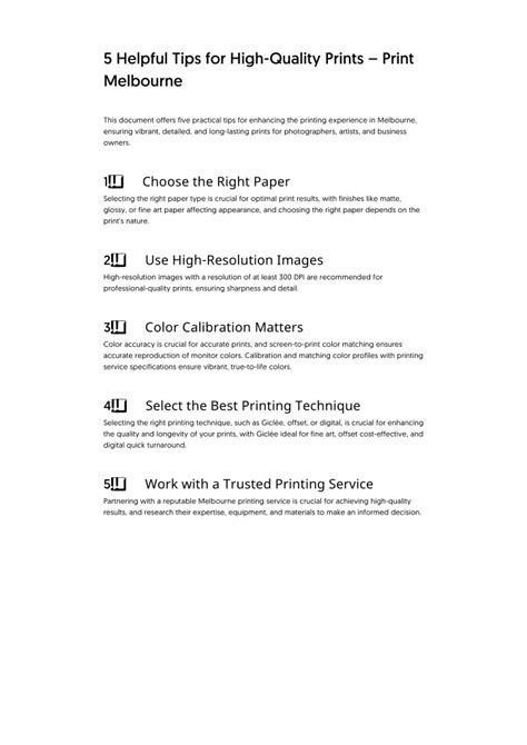 Essential Printing Tips for Quality Results