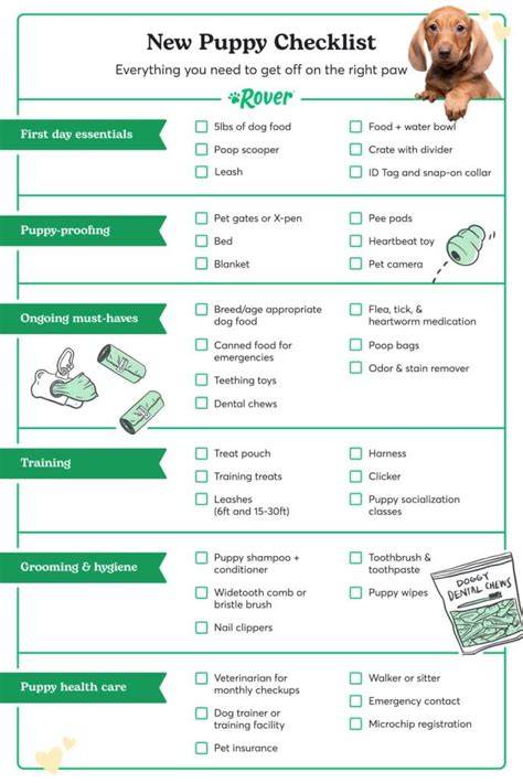 Essential Puppy Checklist