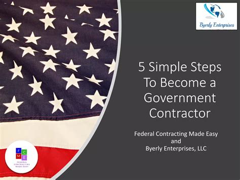 Essential Steps to Become a Government Contractor