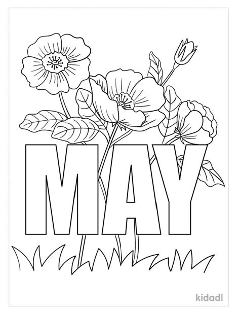 Essential Themes in May Coloring Pages